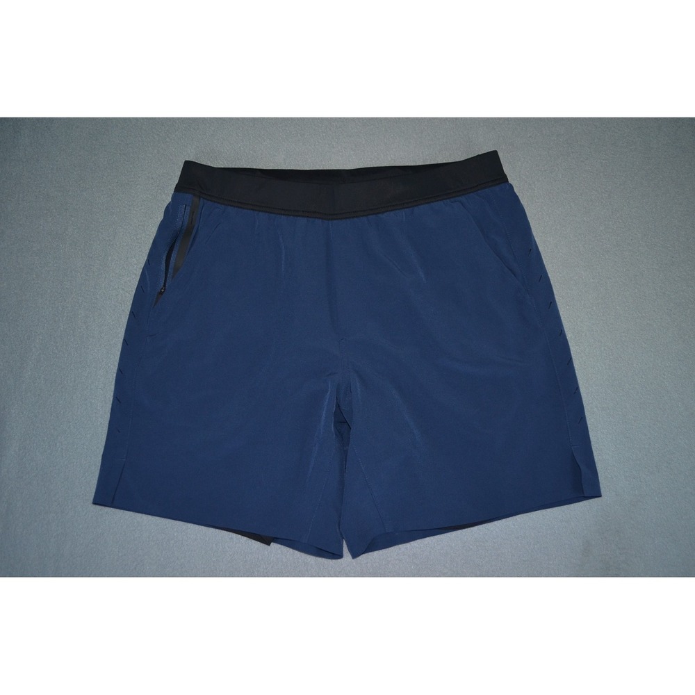 Ten Thousand Men's Interval Shorts Lined Navy Blue Size Large 7 inch